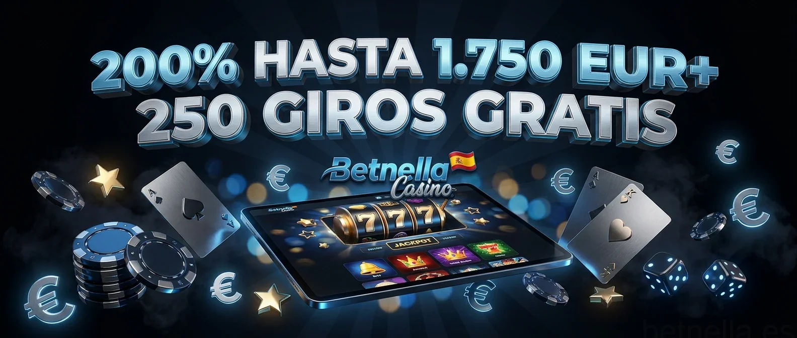 200% HASTA 1.750 EUR+ 250 GIROS GRATIS